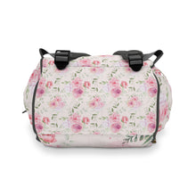 Заредете изображение във визуализатора на галерията – Персонализирана чанта раница за бебешки пелени и принадлежности - розово слонче
