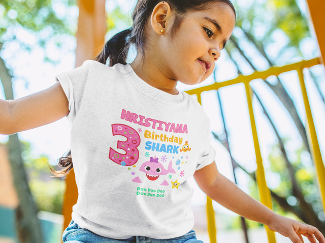 Детска тениска за детско парти- Baby Shark