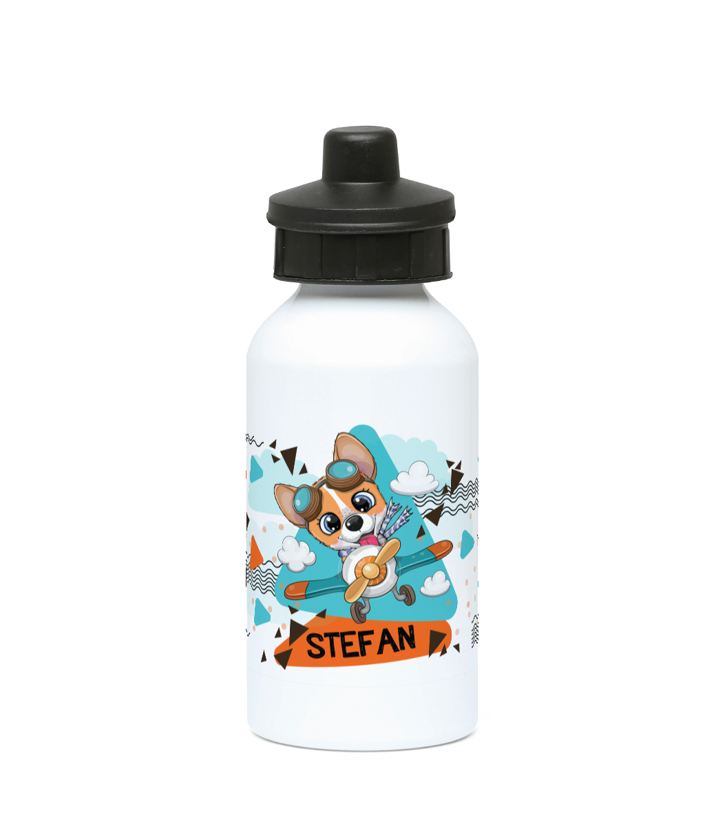 Персонализирана бутилка за вода - Кученце за момче