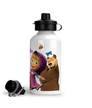 Заредете изображение във визуализатора на галерията – Персонализирана бутилка за вода - Mаша и Мечока
