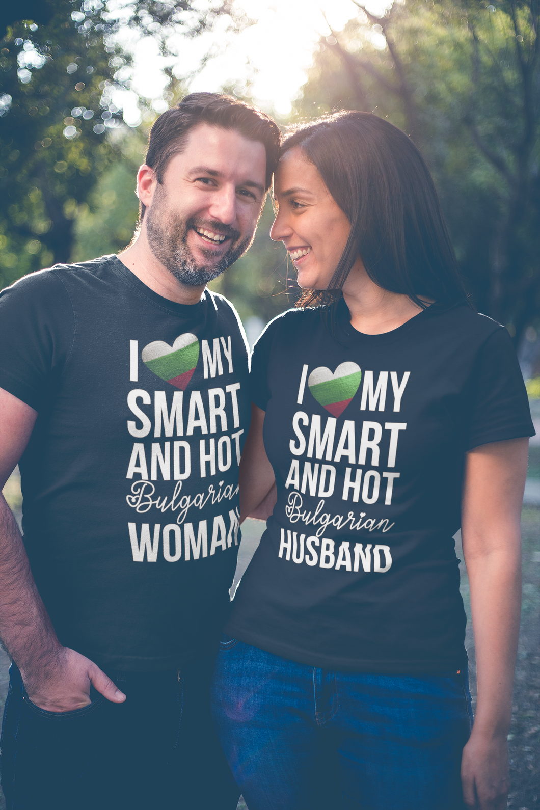 Тениски за Двойка - I love my smart and hot Bulgarian woman/husband
