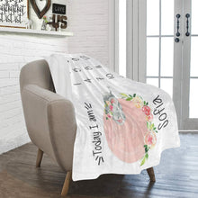 Заредете изображение във визуализатора на галерията – Baby Milestone одеяло за момичета -Слонче
