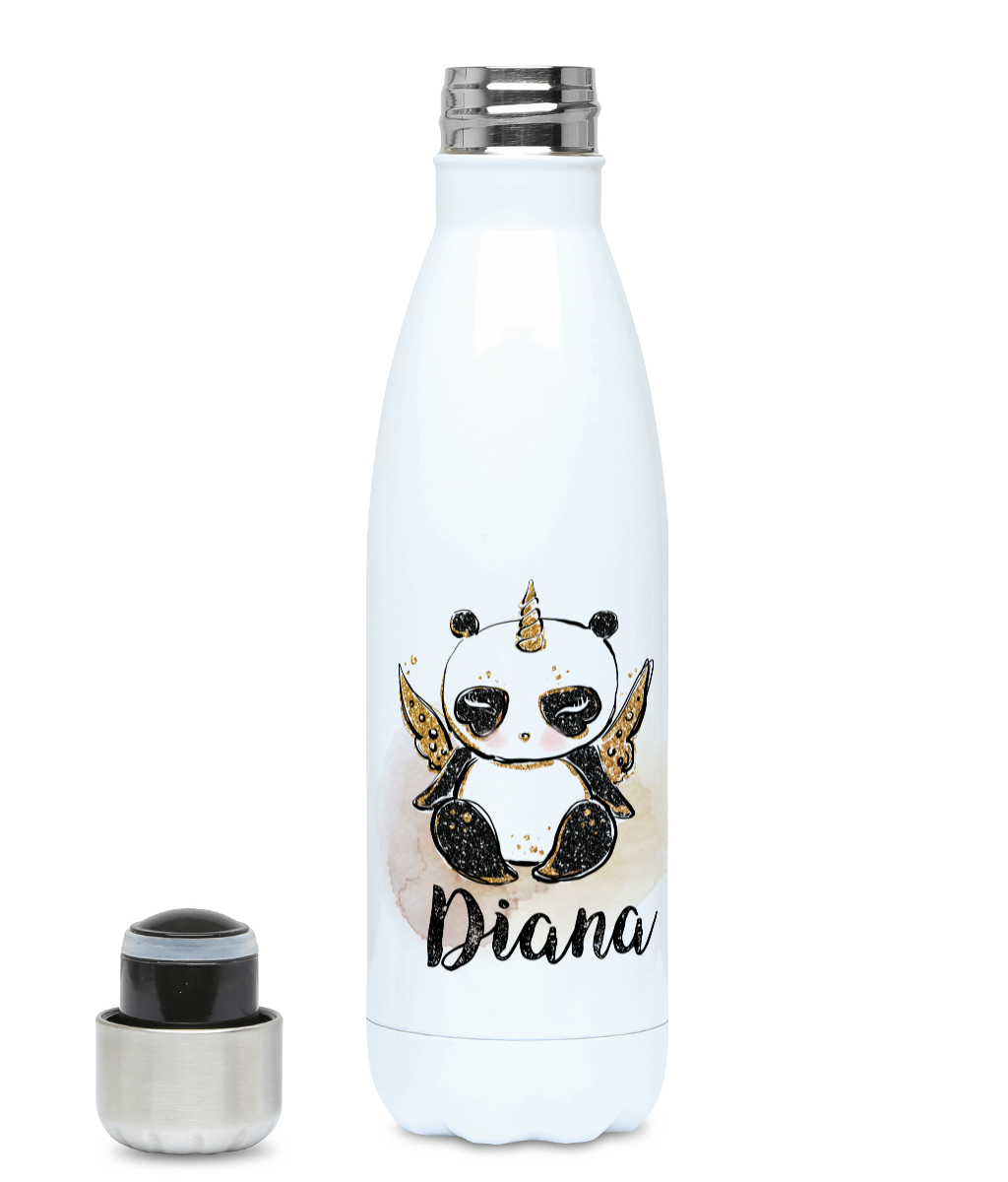 Голяма персонализирана бутилка за вода - Панда Еднорог