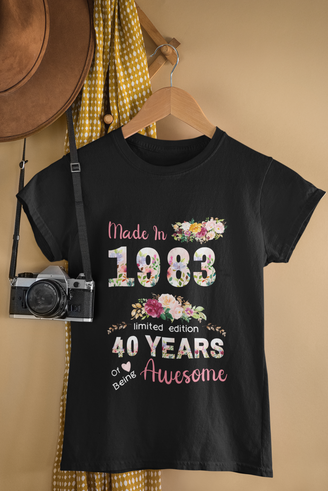 Дамска тениска за 40-ти рожден ден - Made in 1983...