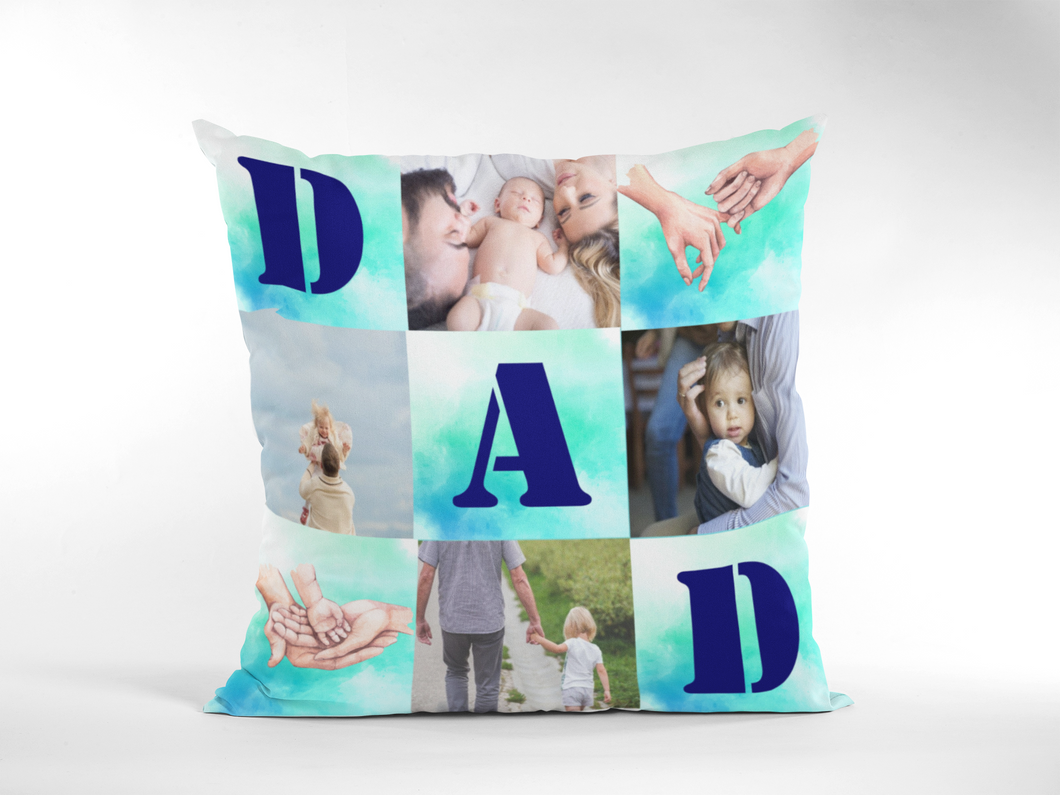 Персонализирана възглавница със снимки за Деня на Бащата